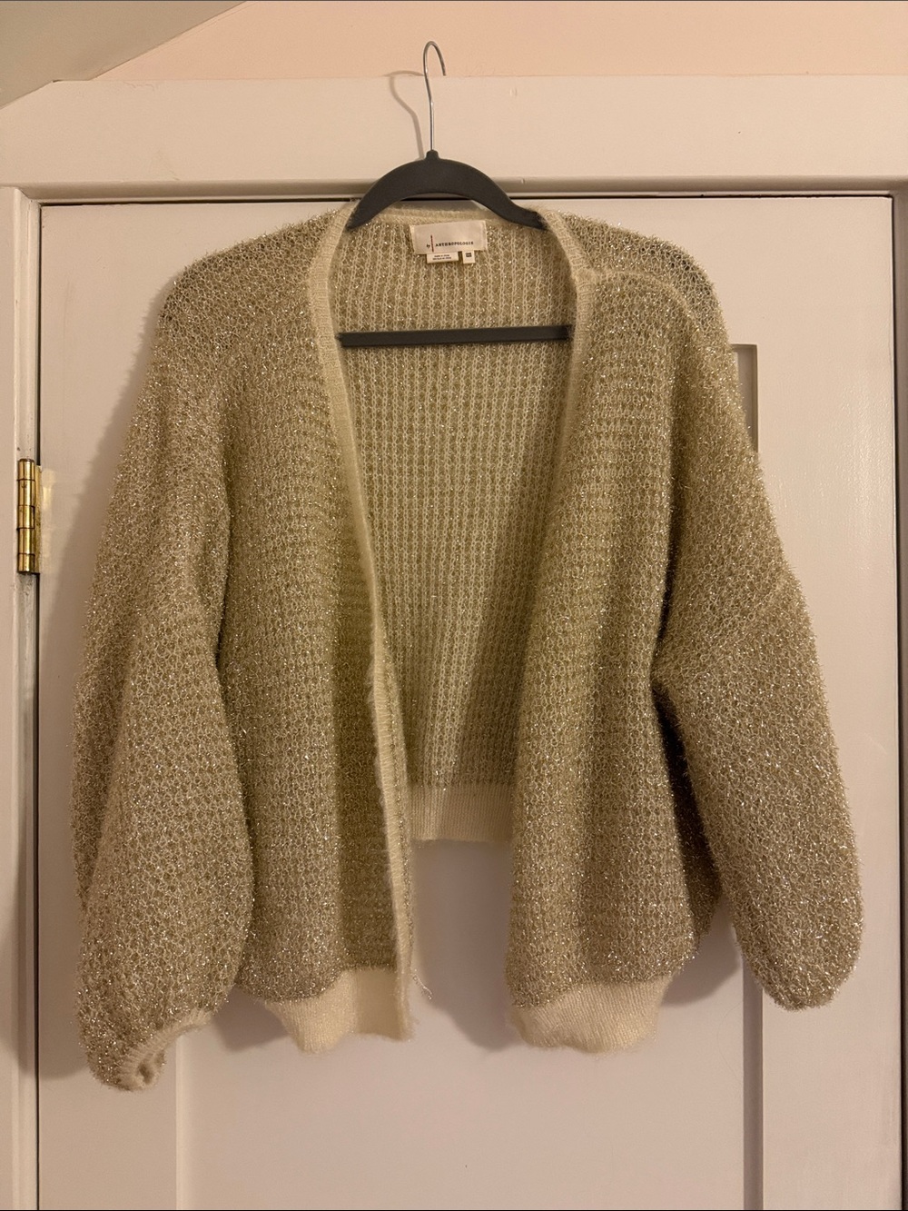 Cozy Cream Open-Front Women's Sweater Cardigan